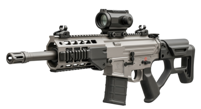 Isolated Modern Assault Rifle