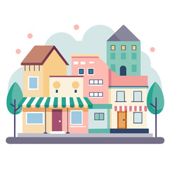 Fototapeta premium vector illustration of city