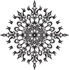Ornate Mandala Star Design" Vector Bundle