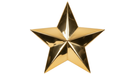 Isolated Gold Star