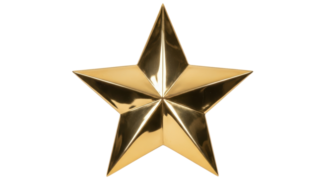 Isolated Gold Star