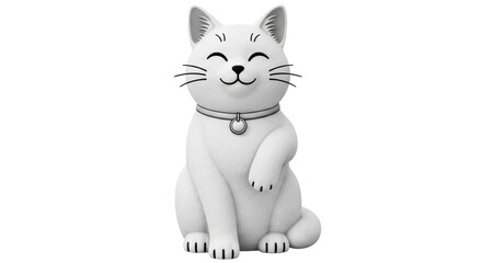 Isolated Cartoon Cat