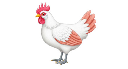 Isolated Cartoon Chicken