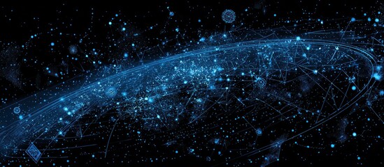 Global network of interconnected data points