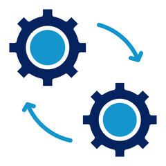 Process Net Icon Element For Design