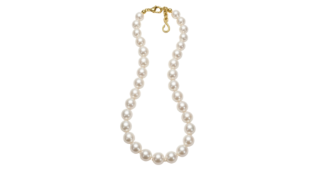 Isolated Pearl Necklace