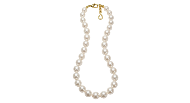 Isolated Pearl Necklace
