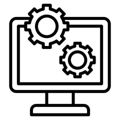 Auto System Icon Element For Design