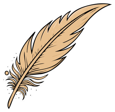 recommend clip art: Elegant Quill Pen Illustration Feather for Writing or Design Concepts