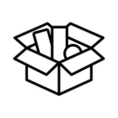 Goods Icon Vector Illustration Line Version