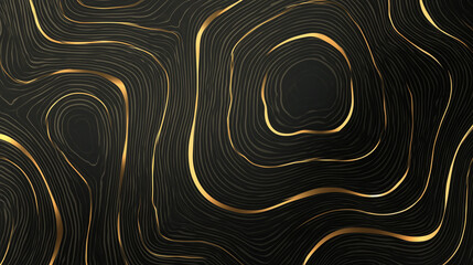 Abstract luxury golden line seamless pattern