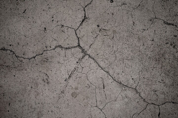 Fototapeta premium Broken Cement Wall – Cracked Concrete Texture