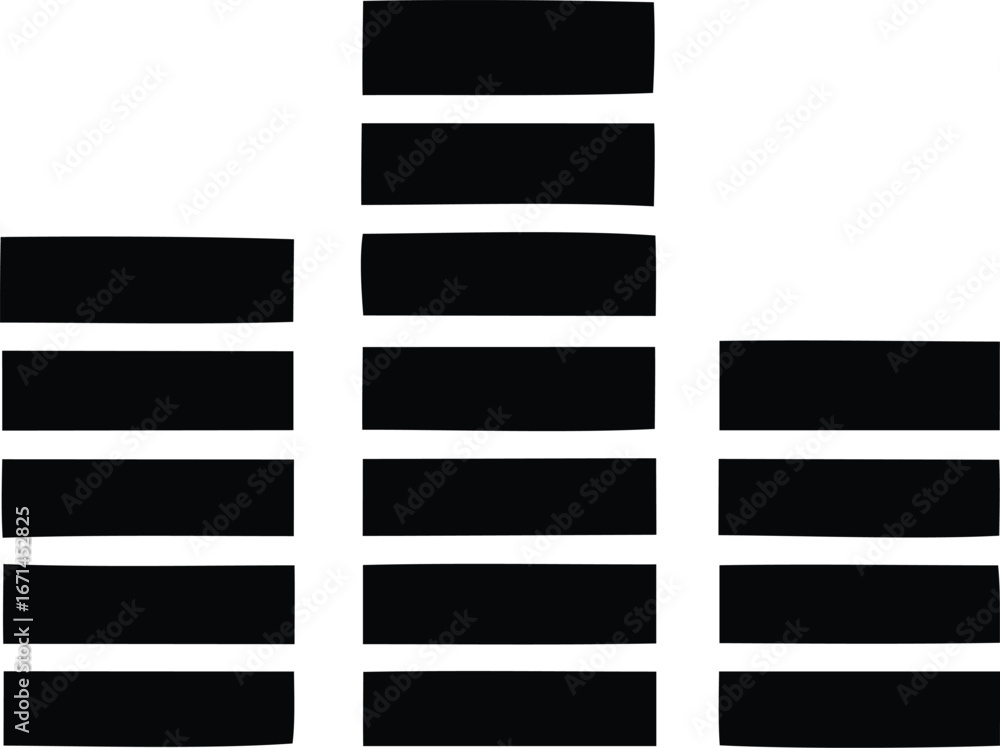 Poster abstract composition of dark rectangles and lines in a modern graphic design layout featuring geomet