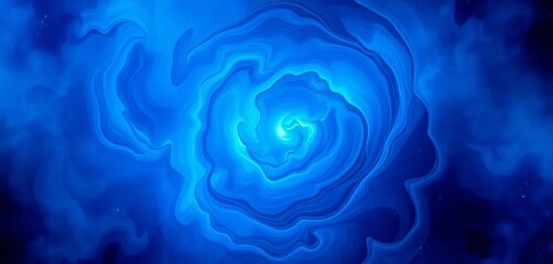 Fototapeta premium Abstract swirling nebula texture, vibrant blue hues, background, gradient