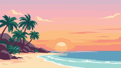 Summer landscape with hills