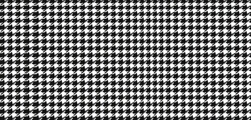Classic black and white houndstooth check seamless pattern  ,  textile,  vintage