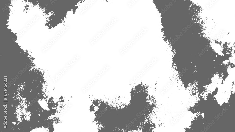 Poster abstract black and white texture with irregular cloudy patches and rough edges. ink blots or smoky c