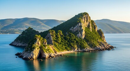 Picturesque Island Landscape in Zakynthos, Greece.