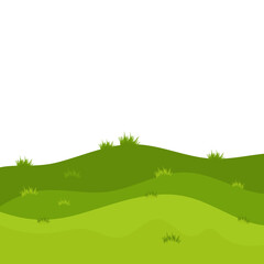 Obraz premium Green Field Illustration