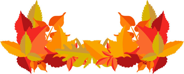 Auntumn Leaves Footer Border