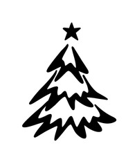 Obraz premium christmas tree Sharp Shine