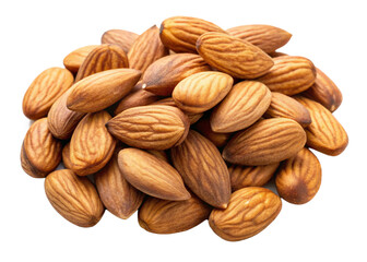 Almonds isolated on white background