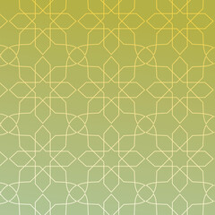 Seamless geometric pattern in authentic Arabian style, Islamic Alpona, Islamic Background Vector illustration