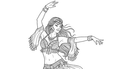 arabic belly dancer at celebration