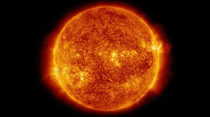 Fiery Surface Of The Sun