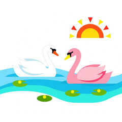 Obraz premium หงษ์ สัตว์