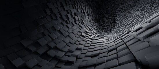 Abstract geometric pattern with a tunnel-like structure