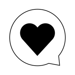 ハート・ドキドキ・愛・好きなど 感情吹き出しマーク