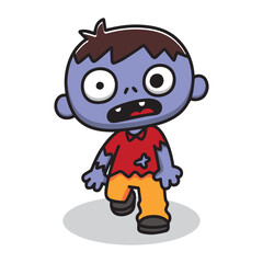 cute frankenstein vector cartoon design