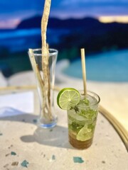 Refreshing Lime Drink with Mint