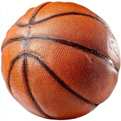 Obraz premium Close-up of a worn basketball
