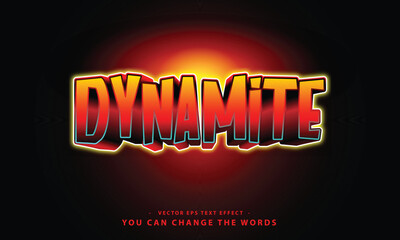 dynamite text effect illustration