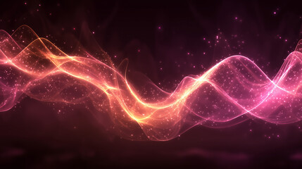 Abstract glowing plasma waves background