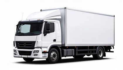 truck isolated on white