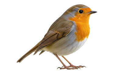 Isolated European Robin Perched