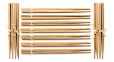 Elevate your sushi night experience with these natural bamboo chopsticks ready for your favorite meals