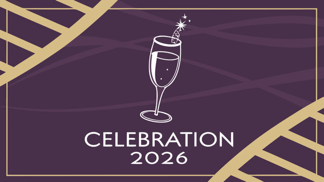 Sparkling champagne toast marks joyous celebration and new beginnings for 2026