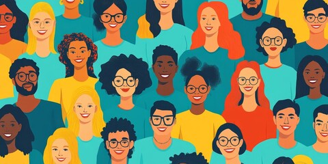 Diverse and inclusive group of office colleagues smiling and engaging in a team-building workshop. The scene highlights workplace racial and ethnic inclusion, Generative AI