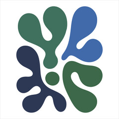 Abstract Colorful Splash Shapes Vector Illustration Modern Fluid Organic Design for Background and Decoration