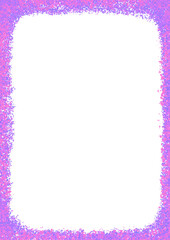 Pink purple glitter frame