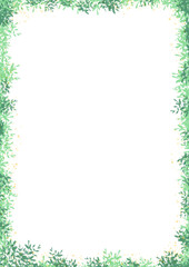 Green nature forest frame
