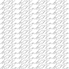 Abstract seamless pattern. Monochrome background. Hand drawn vector illustration.