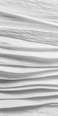 Textured White Paper Sheets in Wavy Arrangement