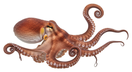 Isolated Octopus