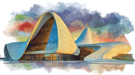 Azerbaijans modern and ancient architectural landmarks in 