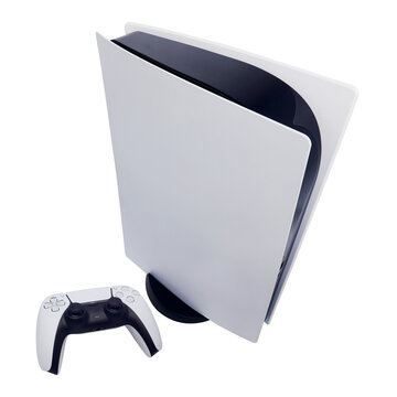 Next generation console and controller on transparent background png